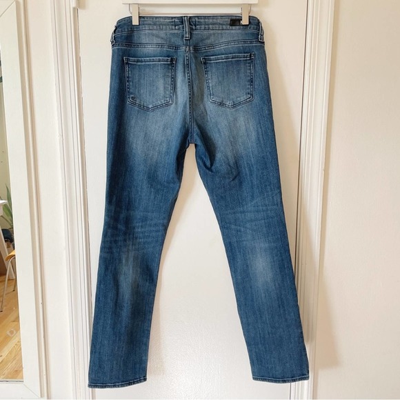 Kut from the Kloth Catherine Boyfriend Distressed Denim Jeans Low-slung 8 - Picture 3 of 8